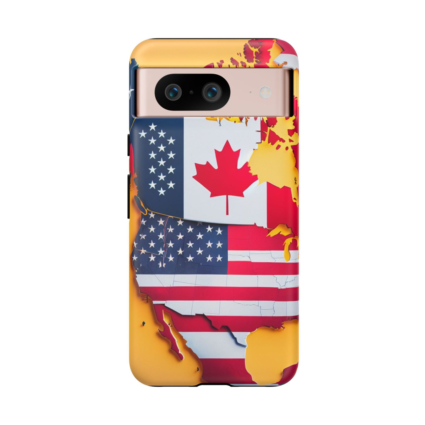 United Flags Phone Case – Canada & USA Combined