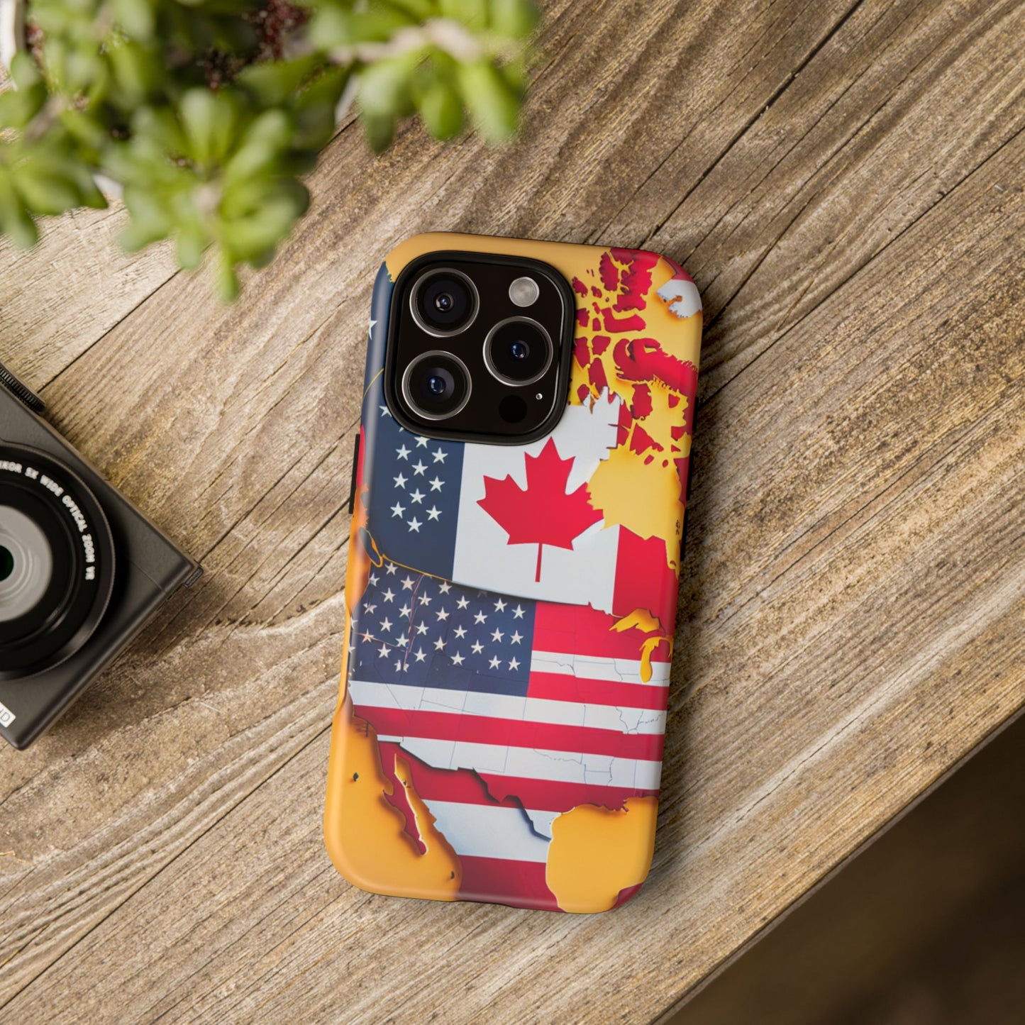 United Flags Phone Case – Canada & USA Combined