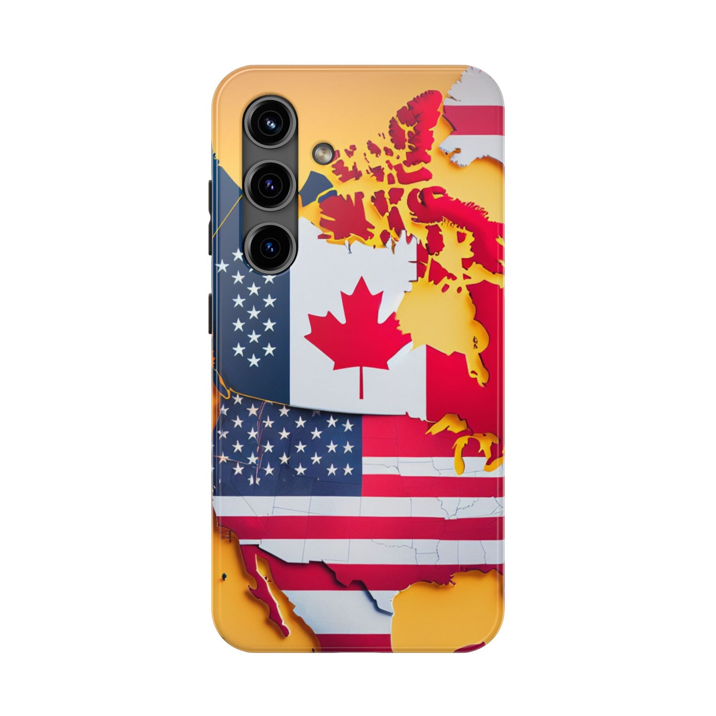 United Flags Phone Case – Canada & USA Combined