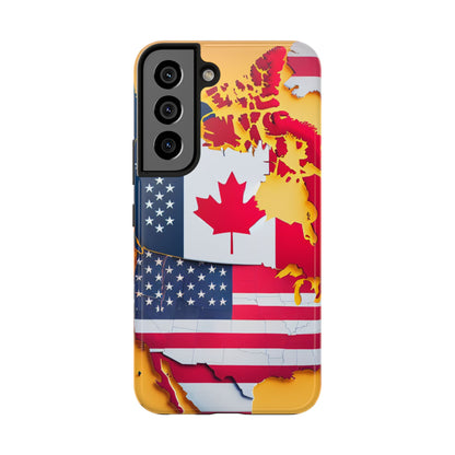 United Flags Phone Case – Canada & USA Combined