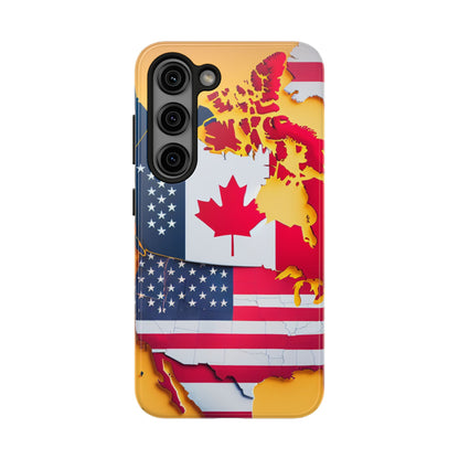 United Flags Phone Case – Canada & USA Combined