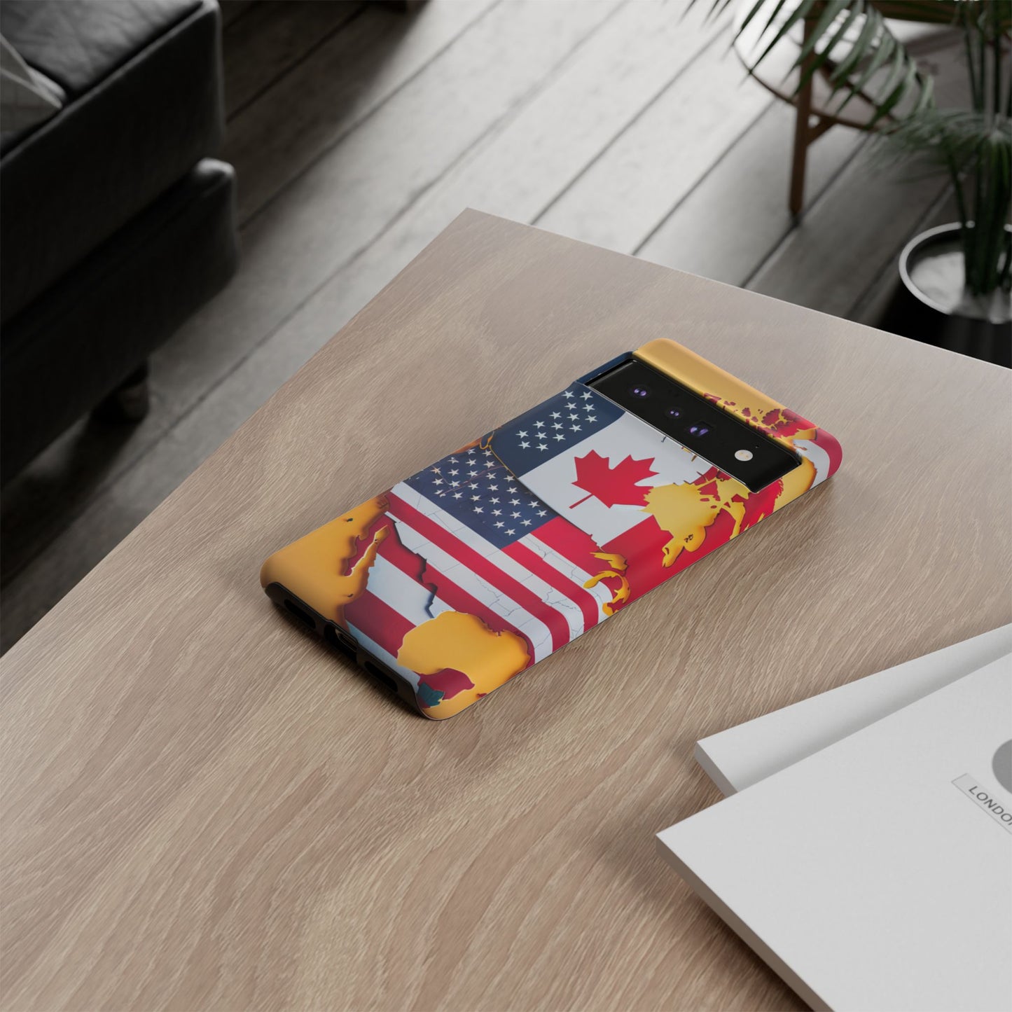 United Flags Phone Case – Canada & USA Combined