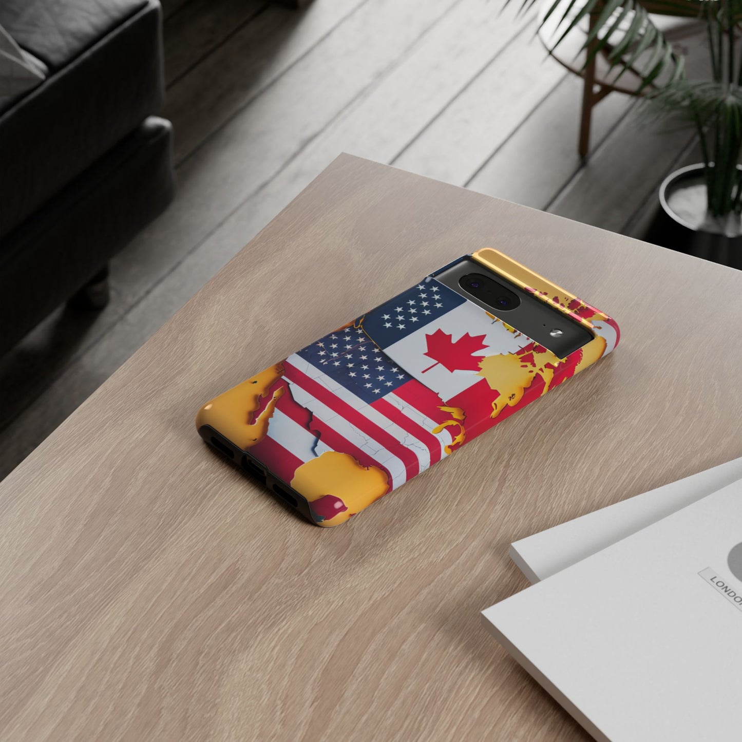 United Flags Phone Case – Canada & USA Combined