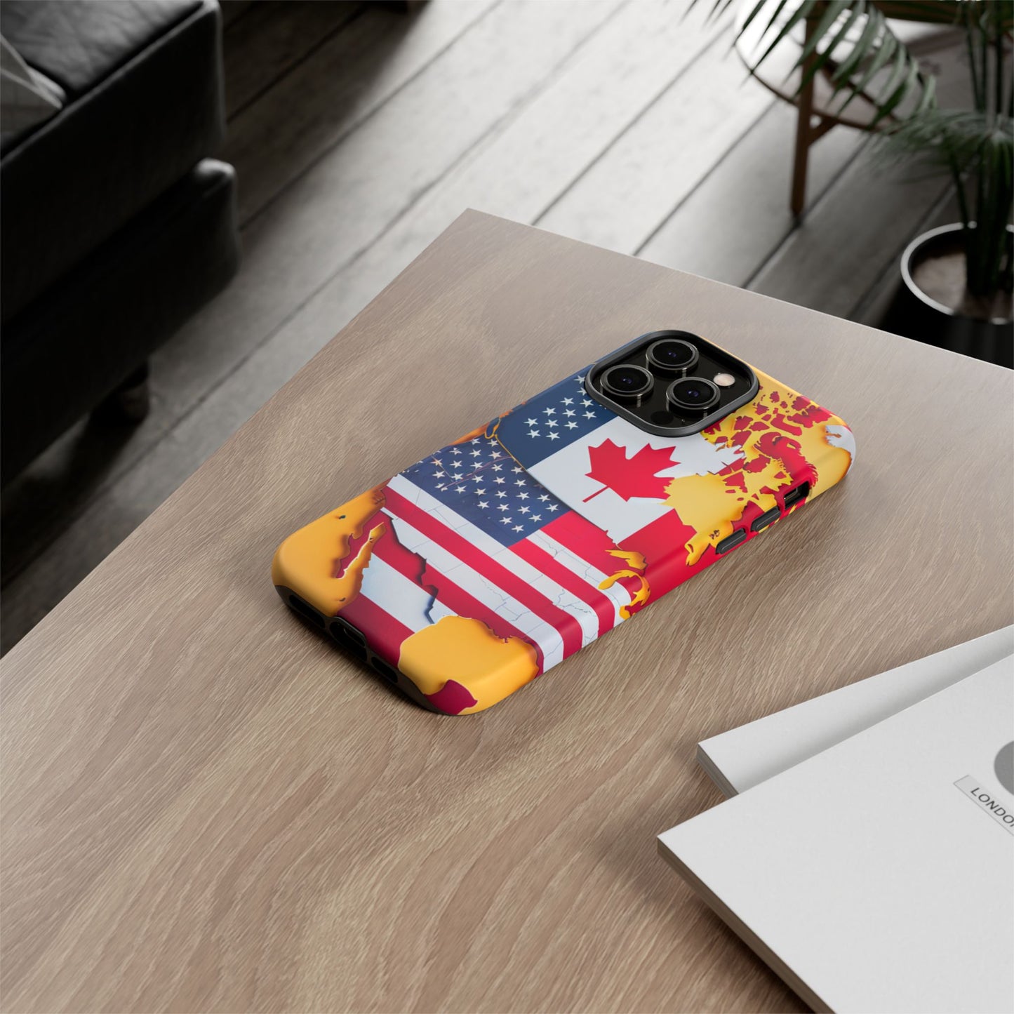 United Flags Phone Case – Canada & USA Combined