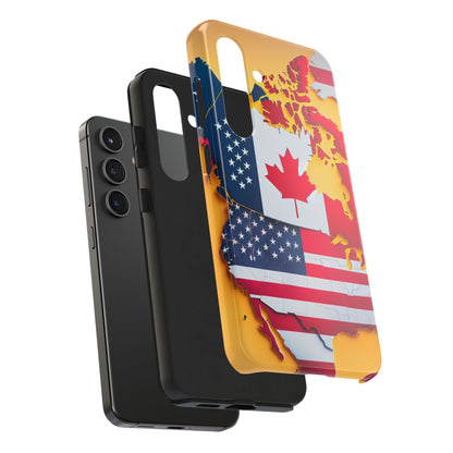 United Flags Phone Case – Canada & USA Combined