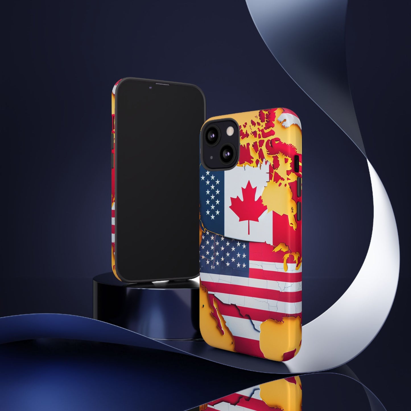 United Flags Phone Case – Canada & USA Combined