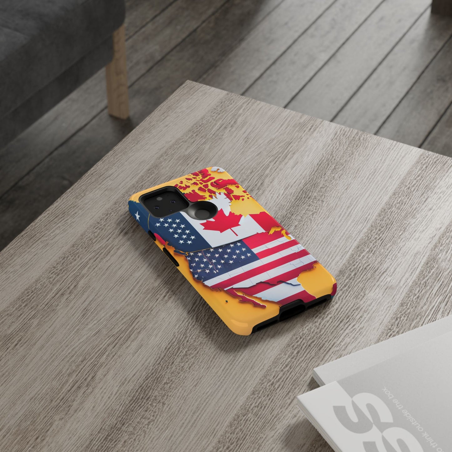 United Flags Phone Case – Canada & USA Combined