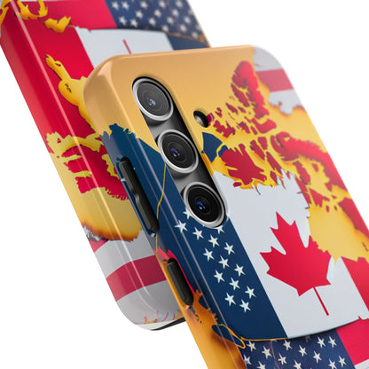 United Flags Phone Case – Canada & USA Combined